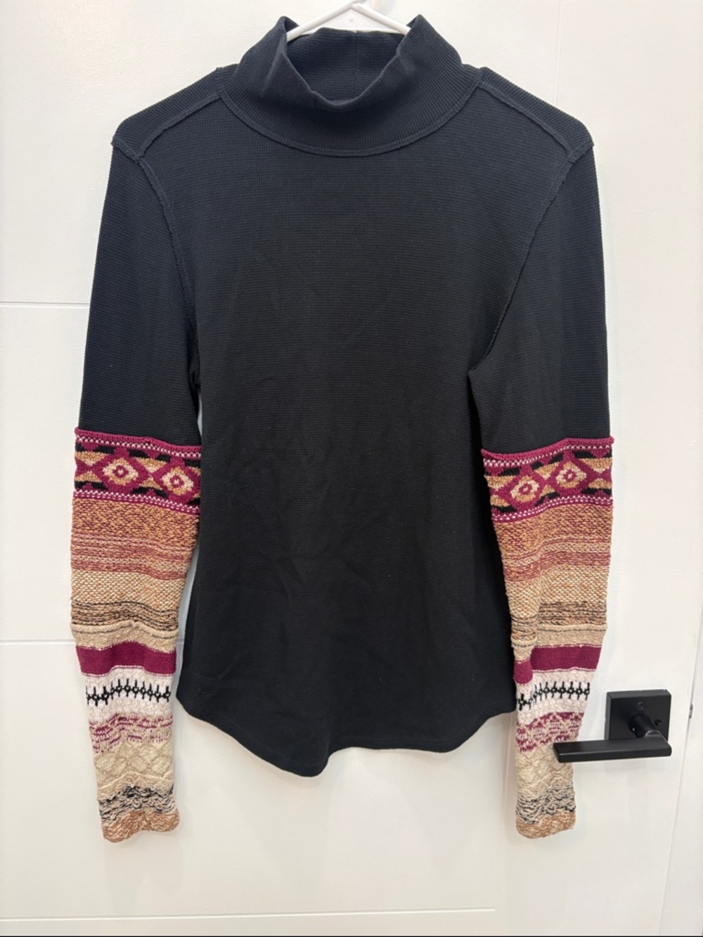 We the Free Patterned Pink & Cream Long Sleeves